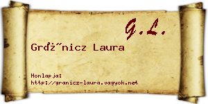 Gránicz Laura névjegykártya